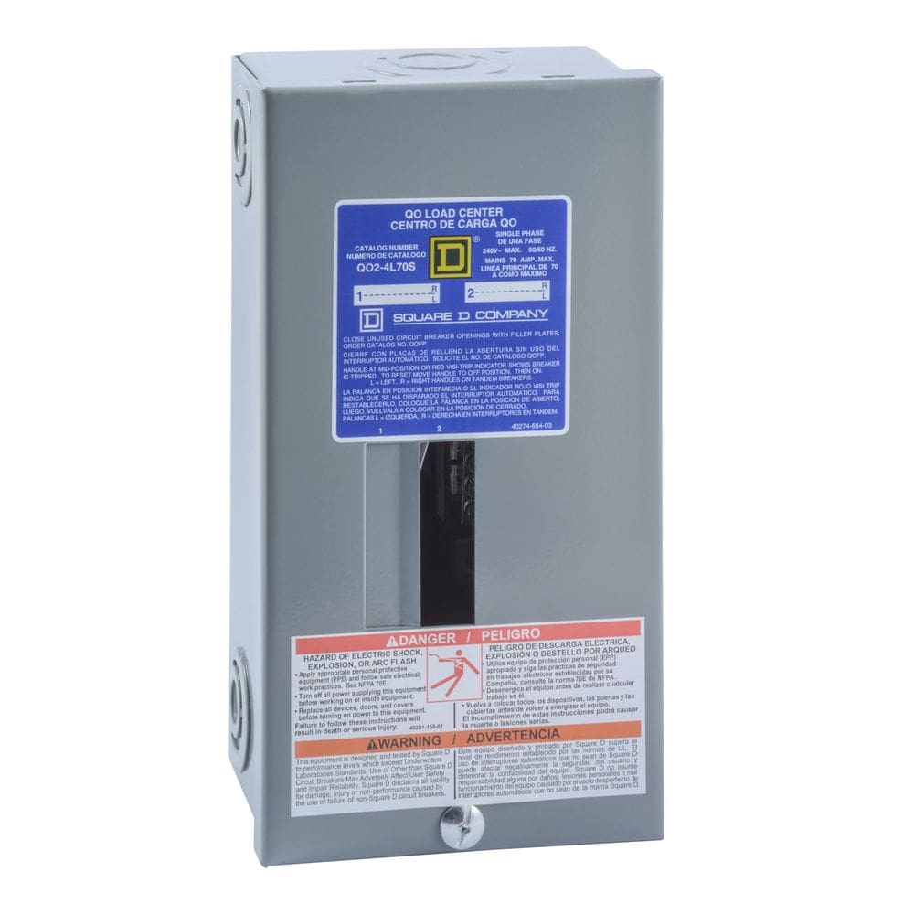 Centro de carga Schneider Electric QO24L70SCP 70A 2S 4C