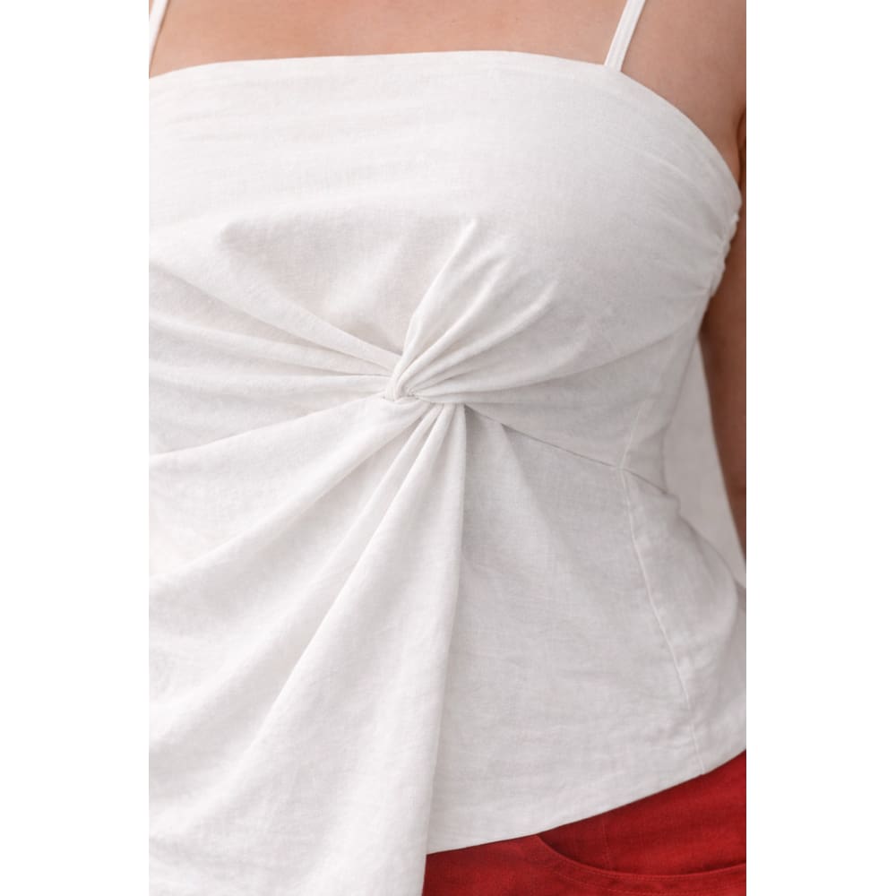 Regata Feminina Torcida Frontal em Viscose Elegante Casual