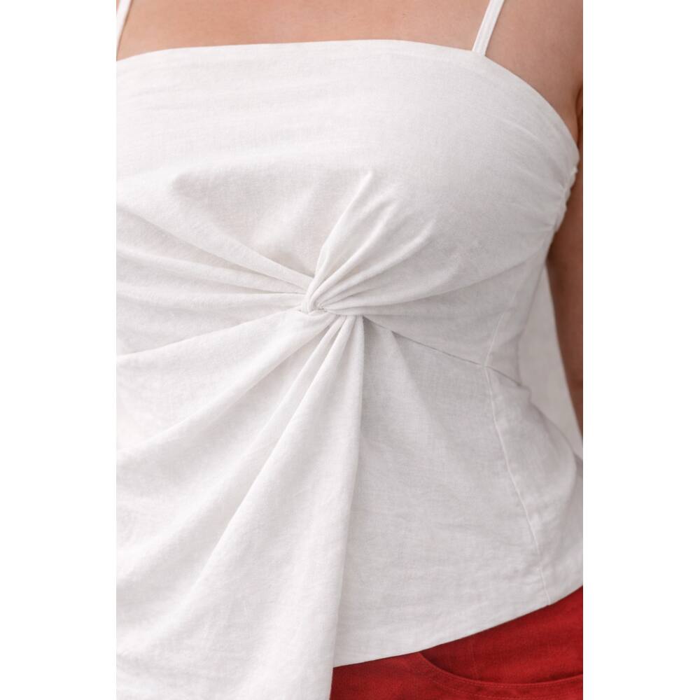 Regata Feminina Torcida Frontal em Viscose Elegante Casual