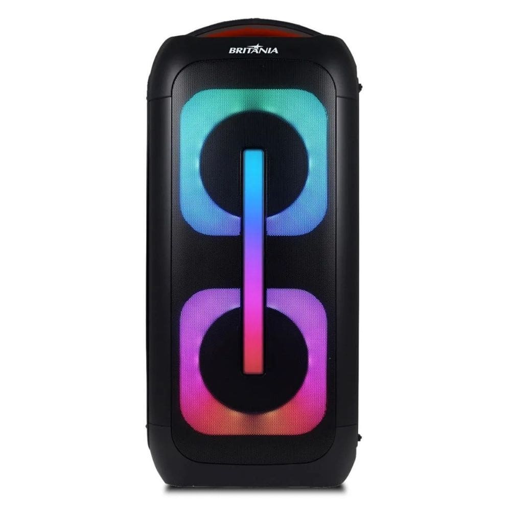 Caixa de Som Amplificada Britânia BCX6801 650W Flash Lights Bivolt