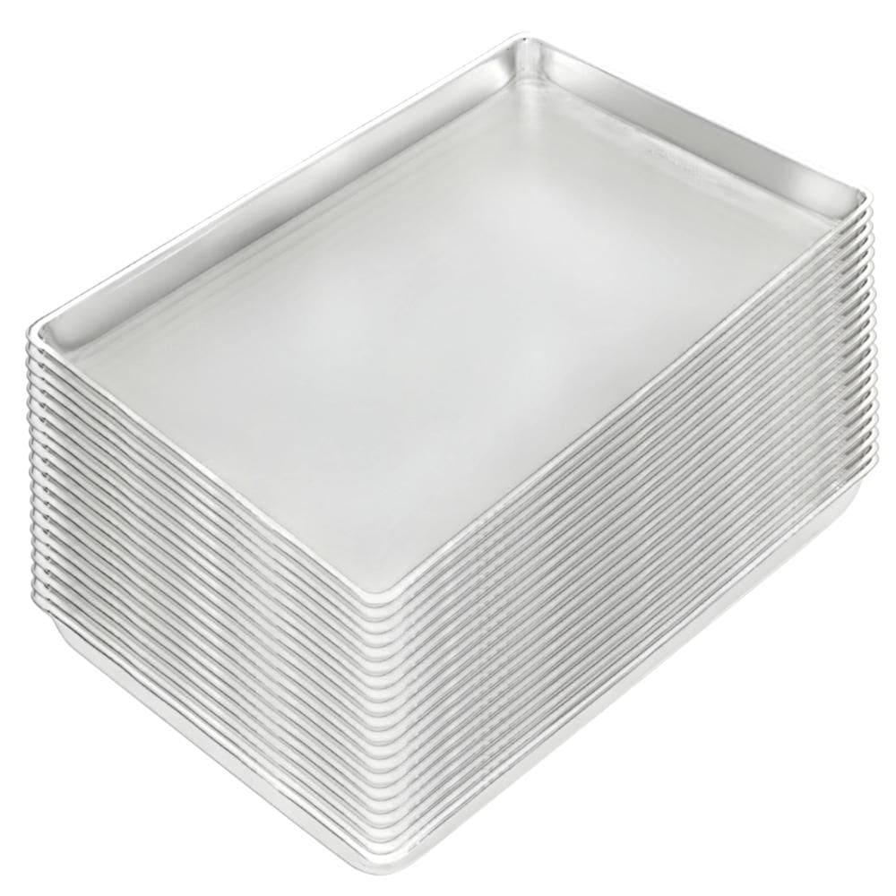 Kit 20 Assadeiras 60X40x4,5cm Rio Pao Doce Plana Lisa Aluminio Estampada - Imeca