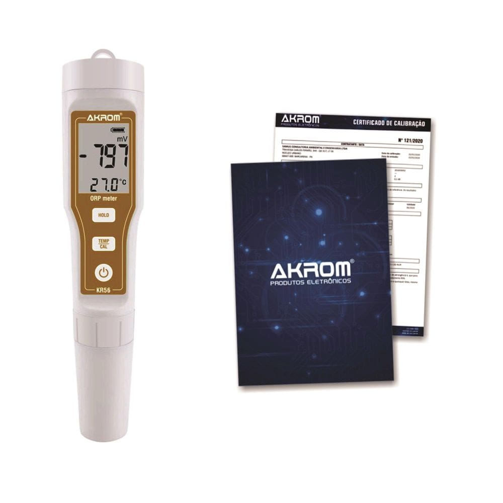 Medidor De Orp Com Certificado De Calibração - Akrom Kr56