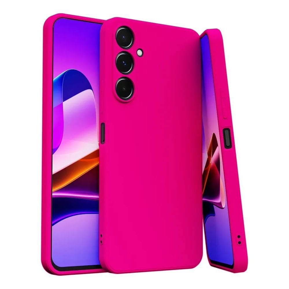 Capa Capinha Para Galaxy S23 Silicone Aveludado Com Rosa-Pi