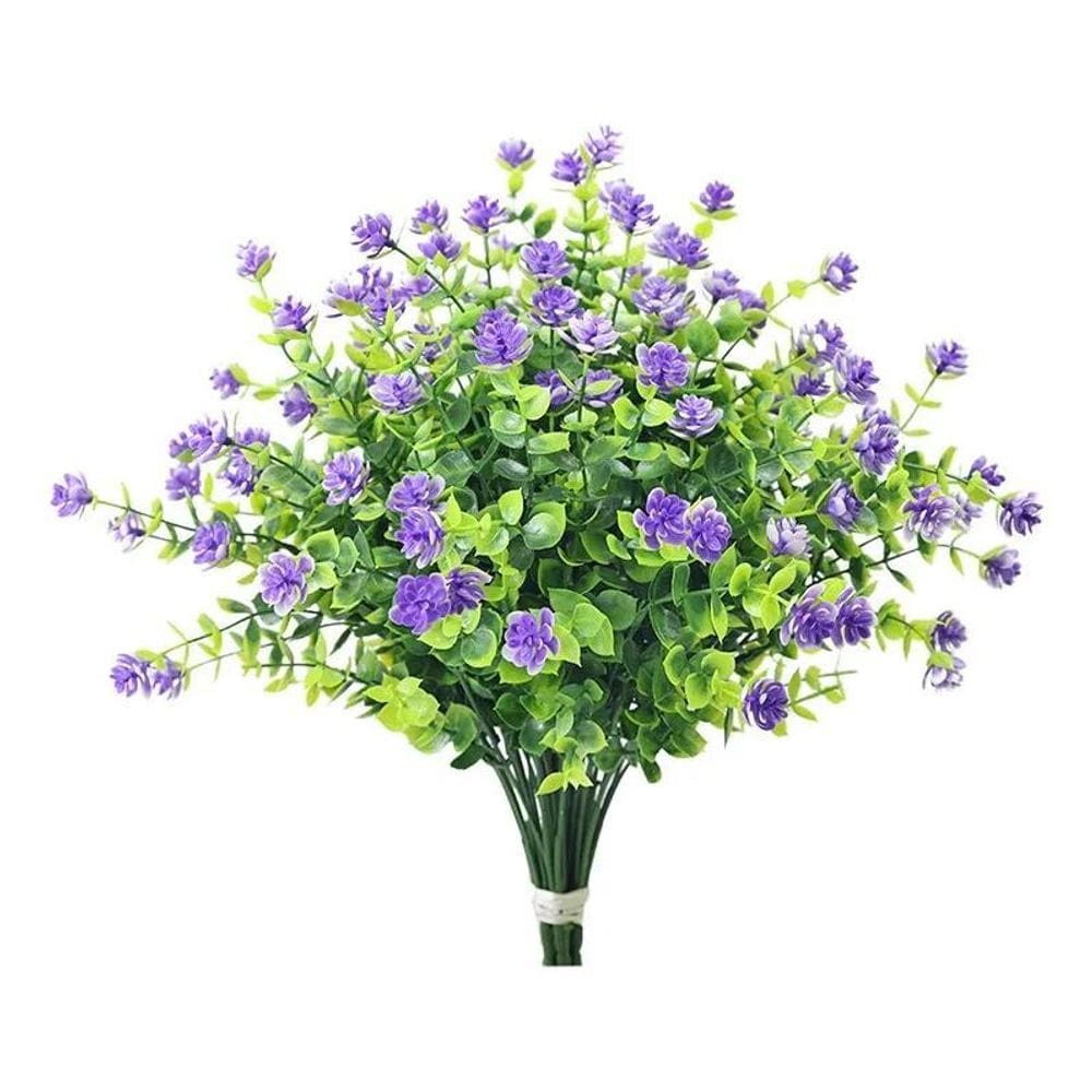 Kit 2 Buque Flores De Galli Artificial Arranjos Dec Violeta