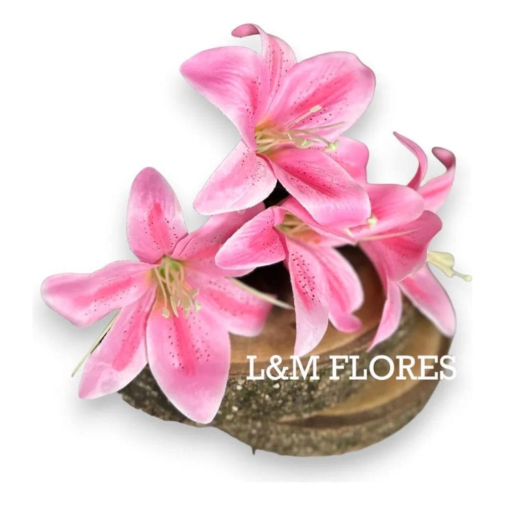 Kit De 5 Buquês Cores Novas De Lírio Artificial Com 5 Flo Ro