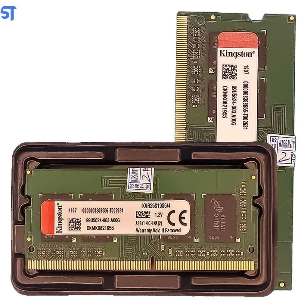 Memoria Ram Notebook 4Gb Ddr4 2666Mhz Kvr26S19S6/4 Kingston