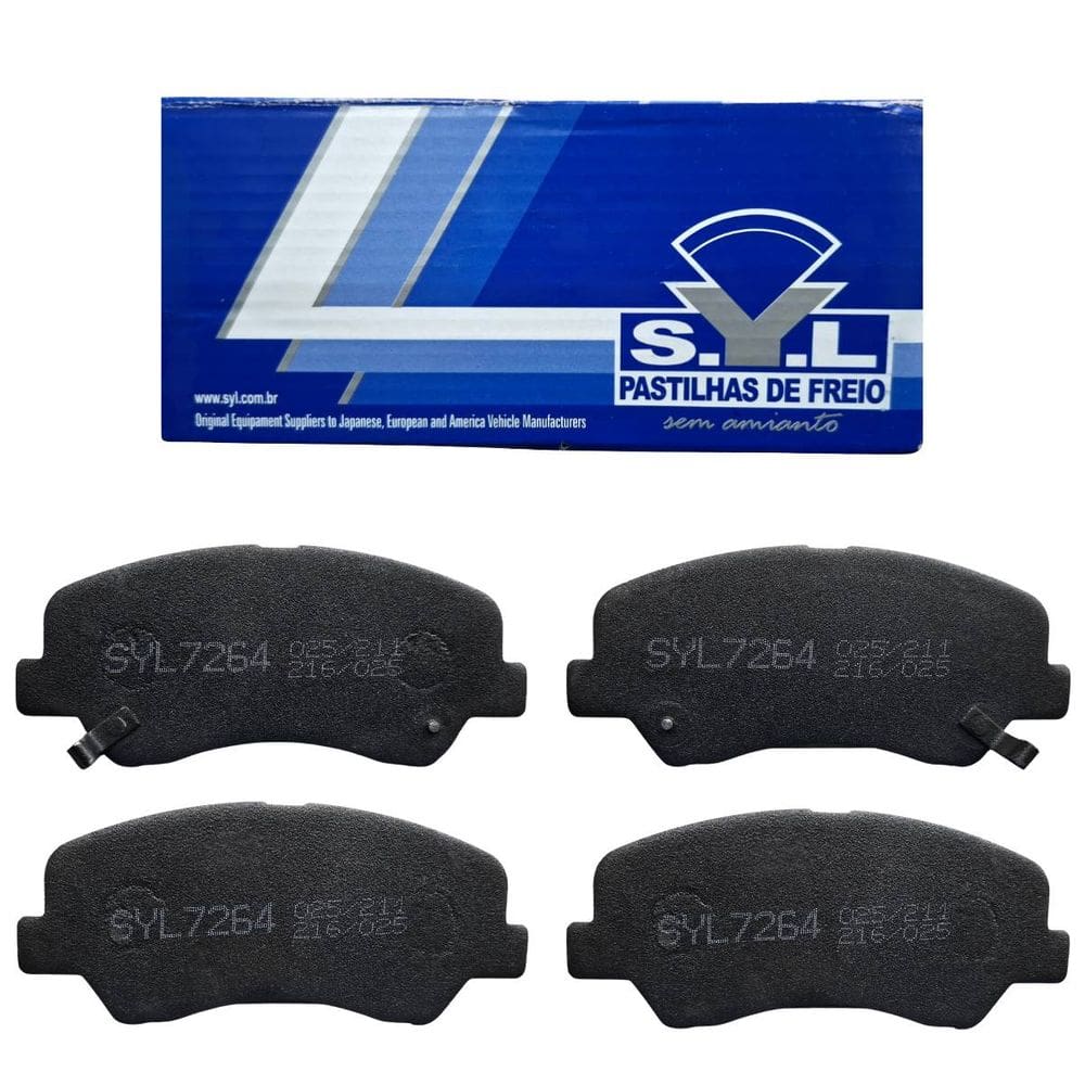 Jogo de Pastilhas de Freio Dianteira Syl7264 P/ HB20/HB20S 1.0/1.6 2020> / Stonic 1.0 Turbo 2022>