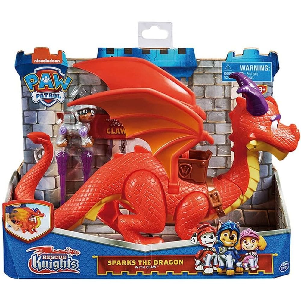 Boneco Dragao Spark - Paw Patrol Cavaleiros do Resgate