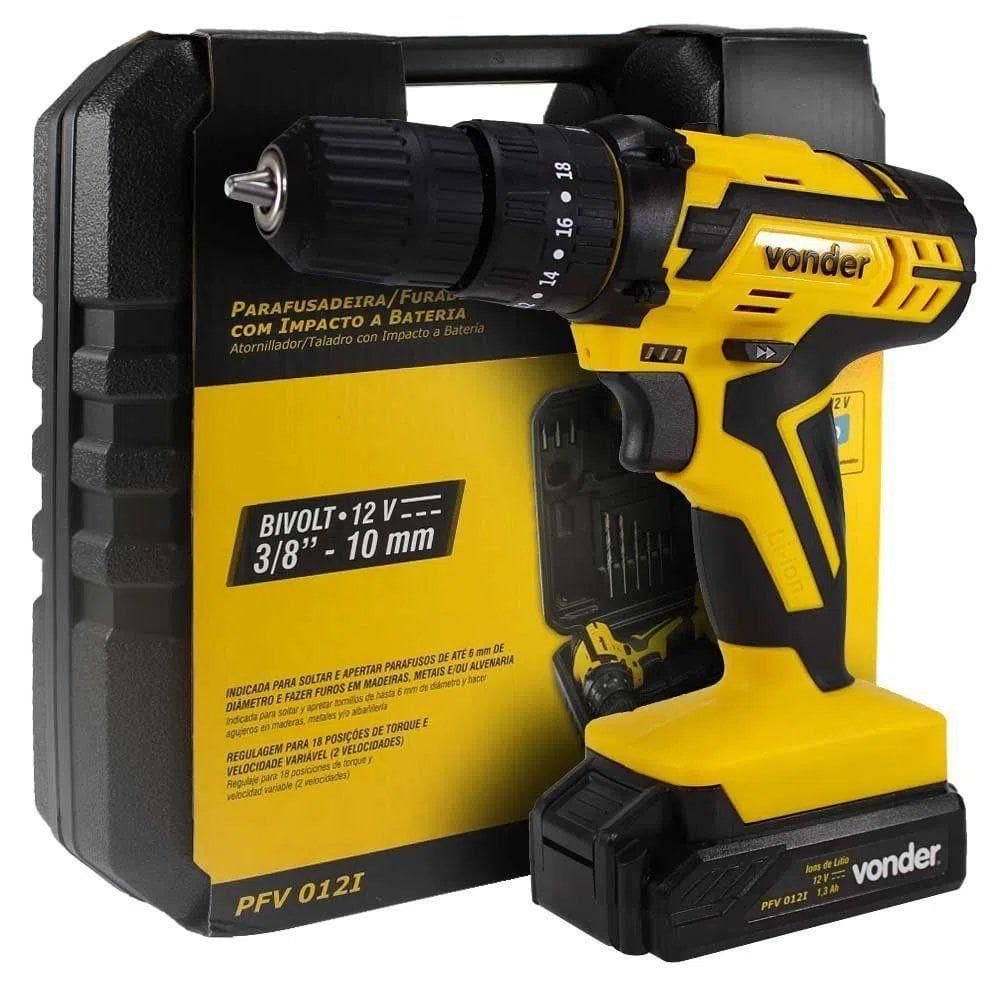 Vonder Parafusadeira-furadeira Impacto 12v Pfv012i