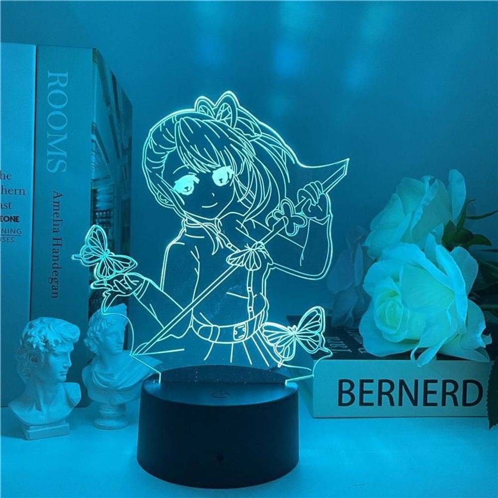 Luz noturna USB Demons Slayers Giyu Tomioka Nezuko Kamado