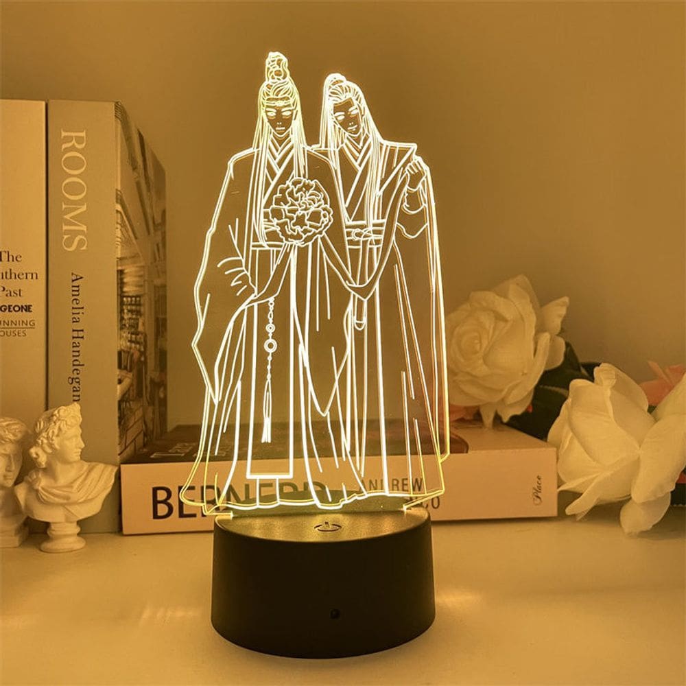 Luz noturna USB Mo Dao Zu Shi Anime Wei Wu colorida 5V