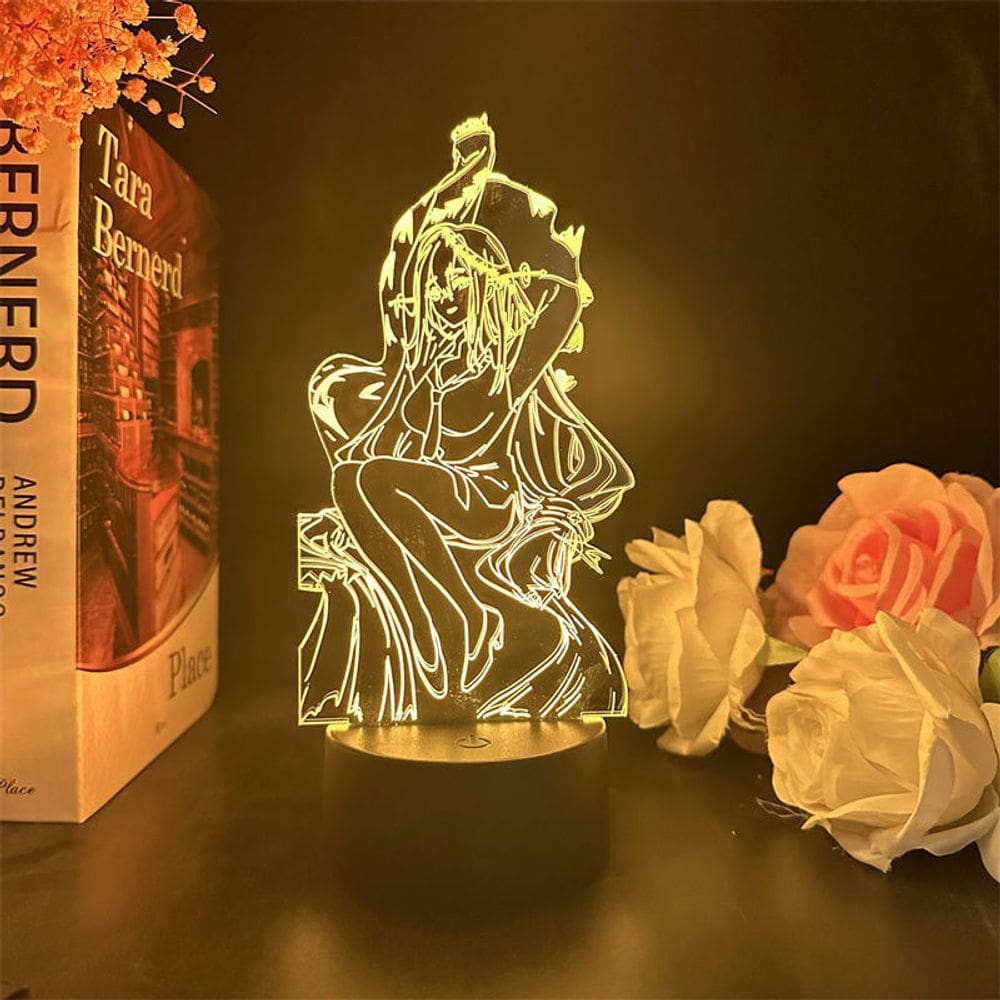 Luz noturna LED 3D Arknights Color Changing para crianças