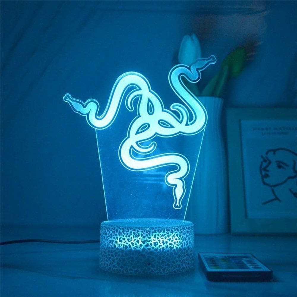 Night Light Ray Merchandise Snake 3D com controle remoto