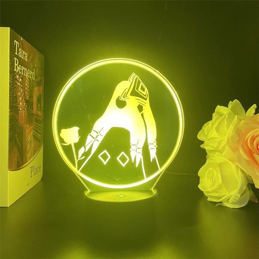 Luz noturna USB Genshins Impacts White Bird Anubis Princess