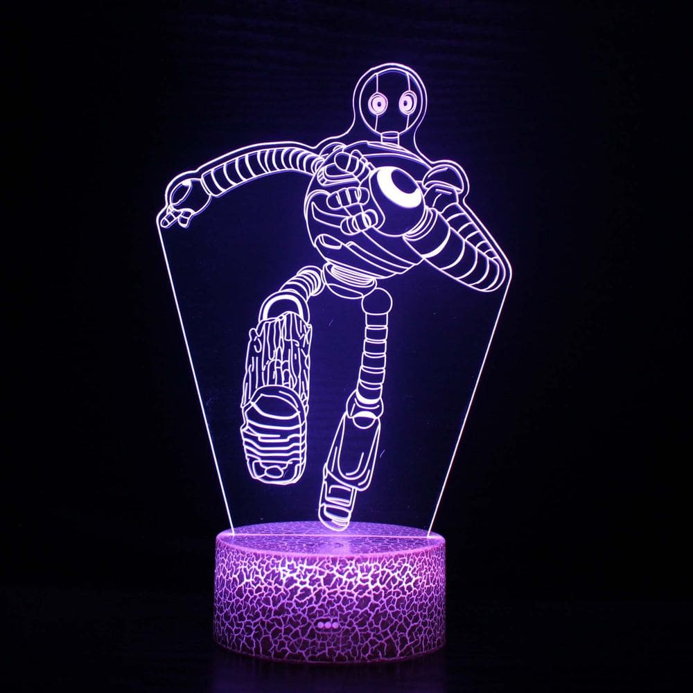 Luz noturna 3D Star Wars, LED colorido, acrílico, estéreo visual