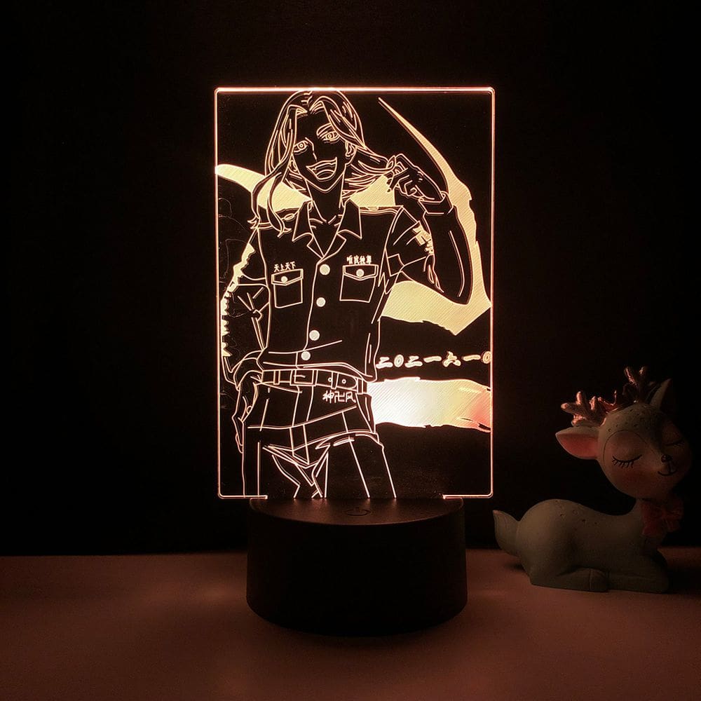 Luz noturna LED 3D Tokyo Revengers Anime para quarto infantil