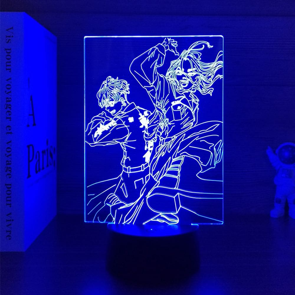 Luz noturna LED 3D Tokyo Revengers Anime para quarto infantil