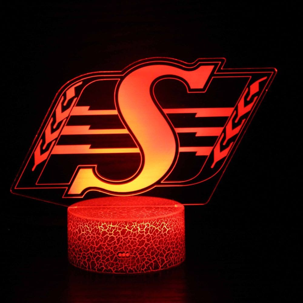 Luz colorida USB com atmosfera de sala interna 3D Night Light Team