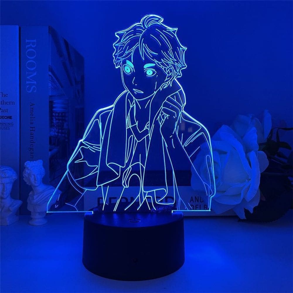 Luz noturna 3D USB Haikyuu Hinata Shoyo Kageyama Tobio Anime