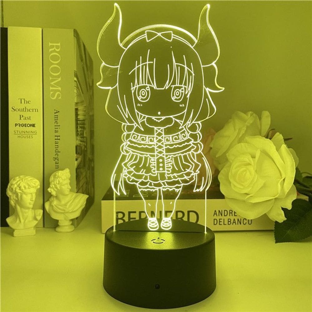 Luz noturna USB Miss Kobayashi`s Dragon Maid 3D Illusion