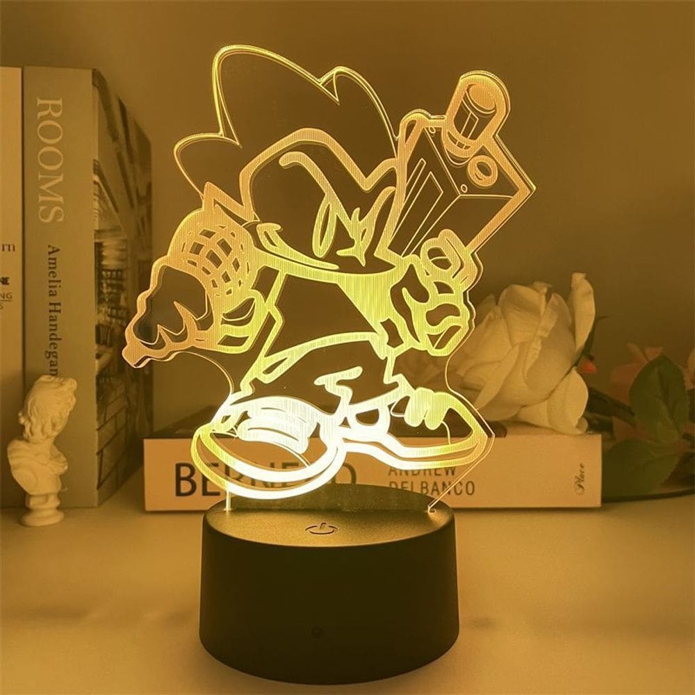 Luz noturna USB Friday Night Funkin` Bomb Guy Demon Horn