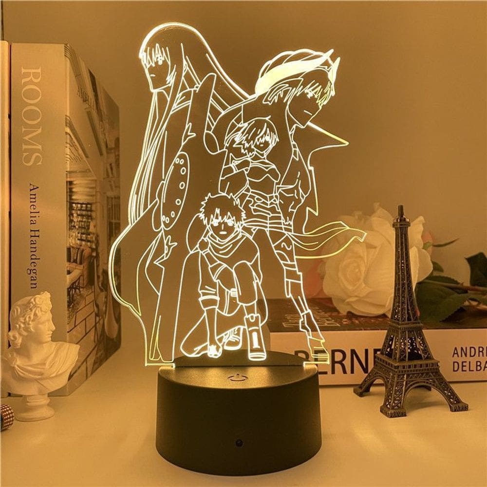 Luz noturna USB FGO Fate Oda Nobunaga 3D Figura acrílica