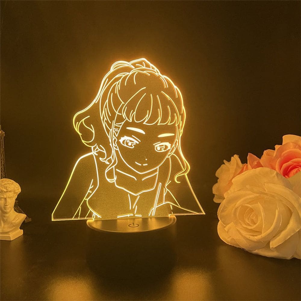 Luz noturna USB Josee, desenho animado do tigre e do peixe