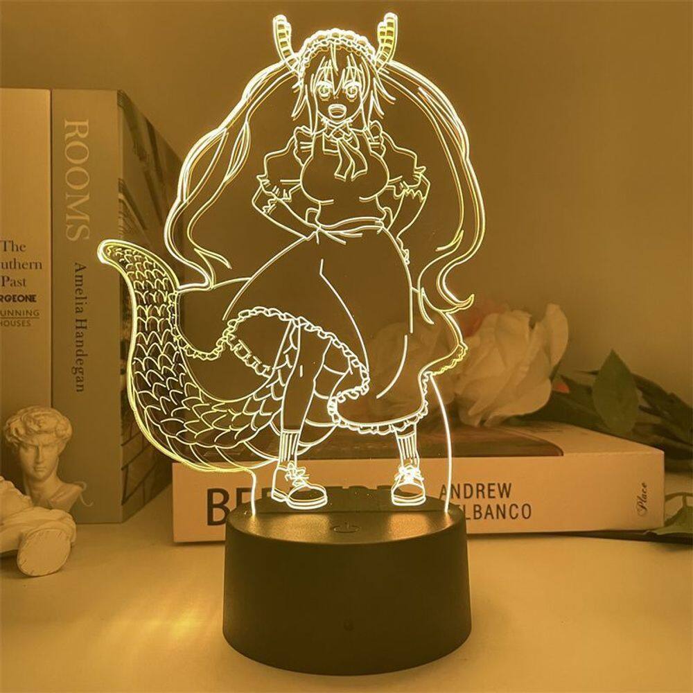 Luz noturna USB Miss Kobayashi`s Dragon Maid 3D Illusion
