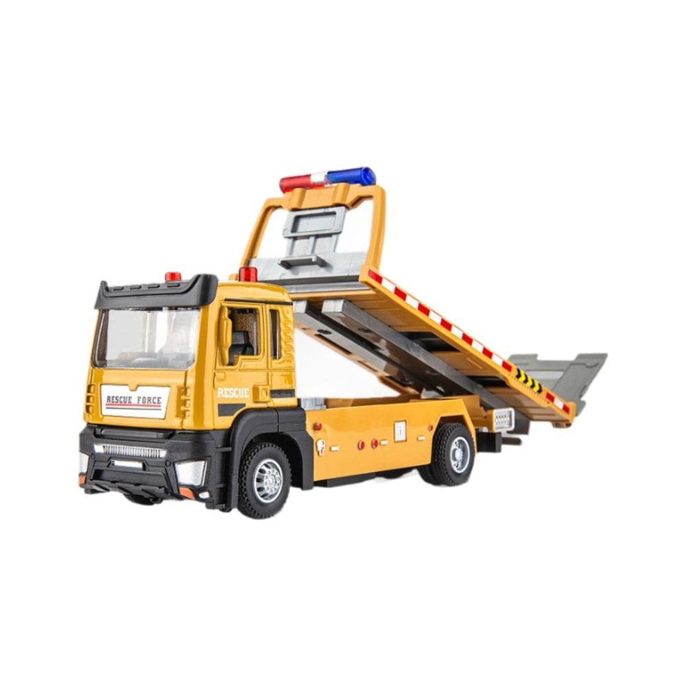 Toy Tow Truck Alloy Road Rescue com luzes e som para meninos
