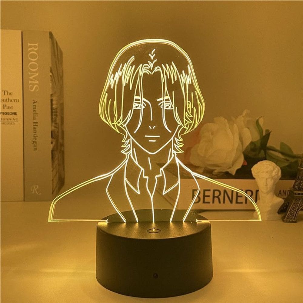 Luz noturna 3D Sk8 The Infinity Anime em acrílico com suporte