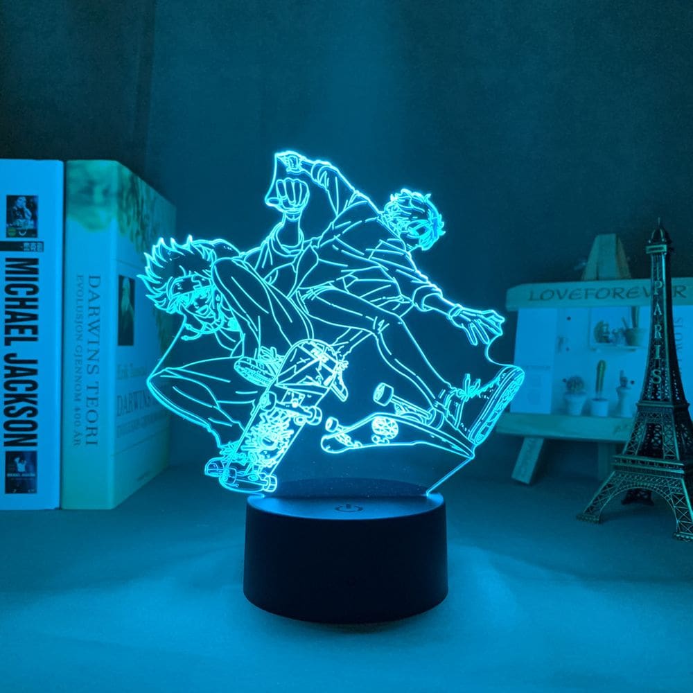 Luz noturna 3D Sk8 The Infinity Acrylic para férias de aniversário