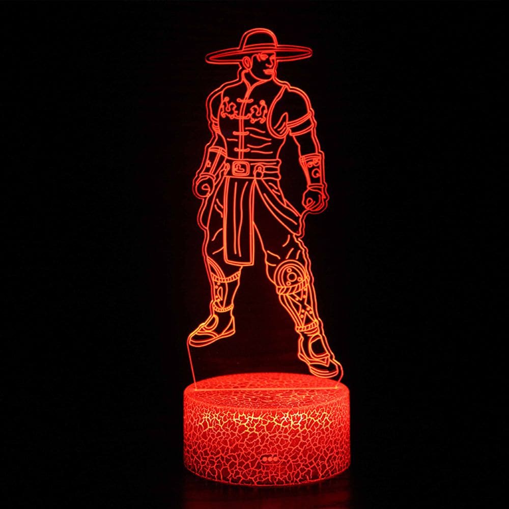 Candeeiro de mesa 3D Cartoon Anime Character LED Night Light