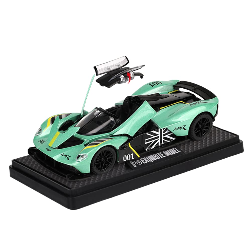 Carro esportivo conversível Toy Car Valkyrie 1:32 com som e luz