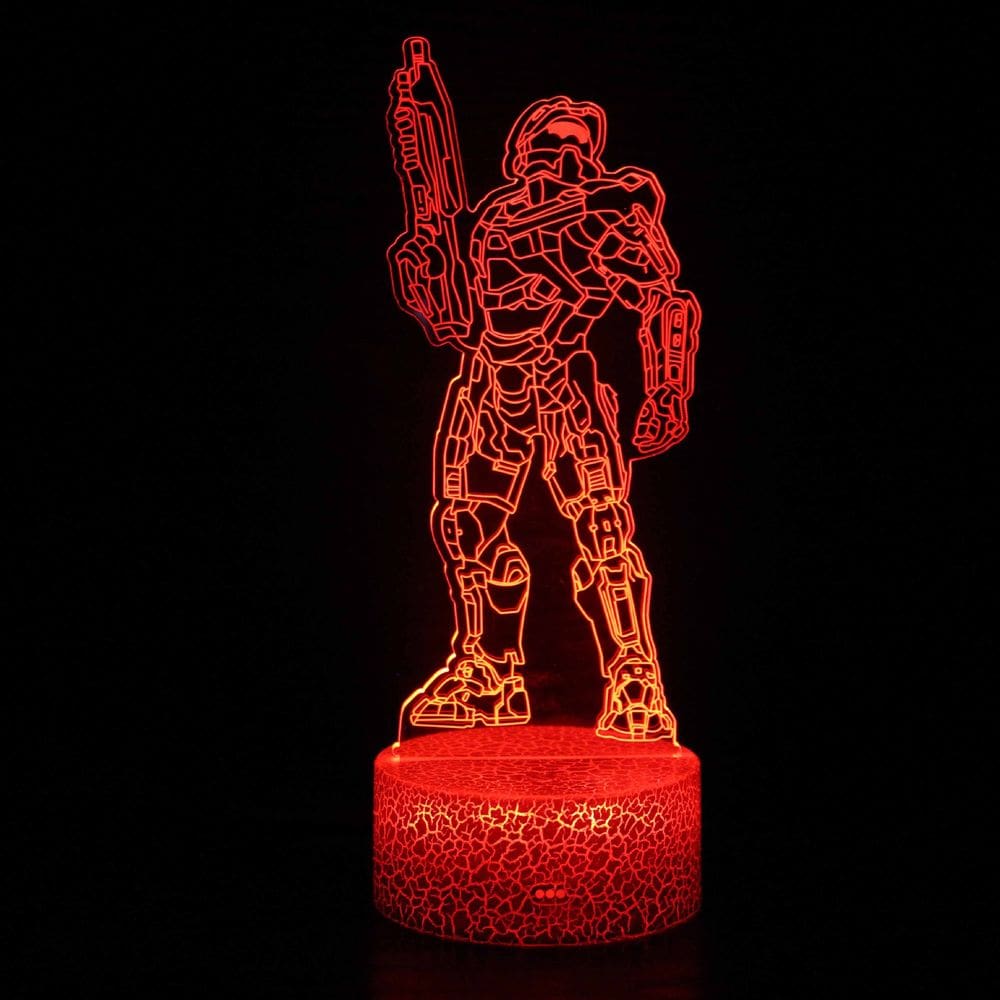 Candeeiro de mesa 3D Cartoon Anime Character LED Night Light