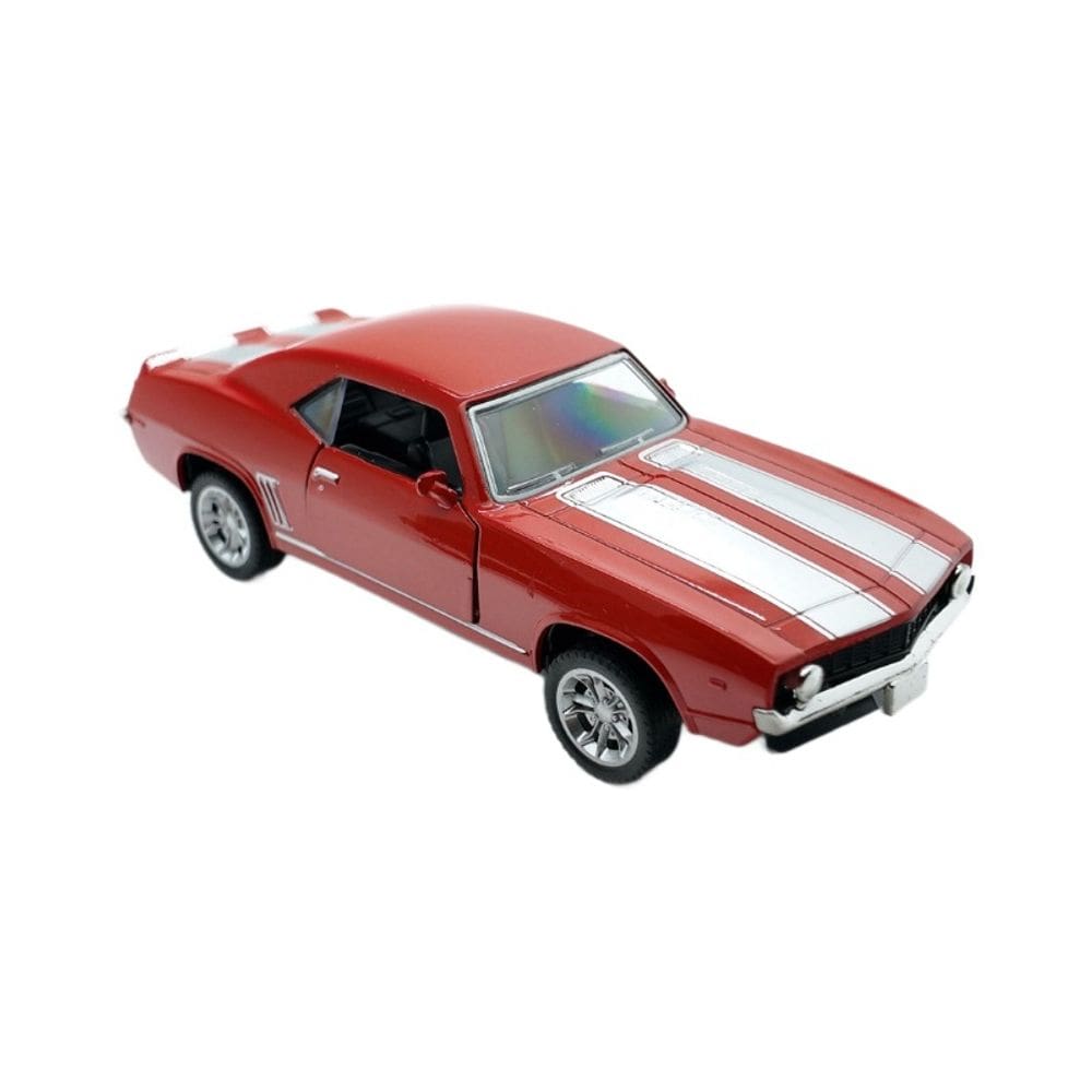 Carro de brinquedo modelo Camaro Muscle Car em escala 1:32 com portas abertas