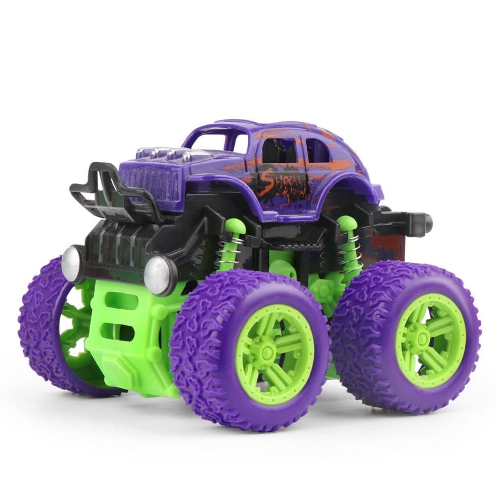 Carro de brinquedo RC Realistic Stunt Off-Road 4WD roxo para meninos