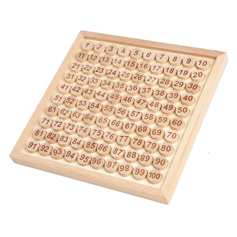 Brinquedo educativo 1-100 Sudoku & Math Operations Board Wood