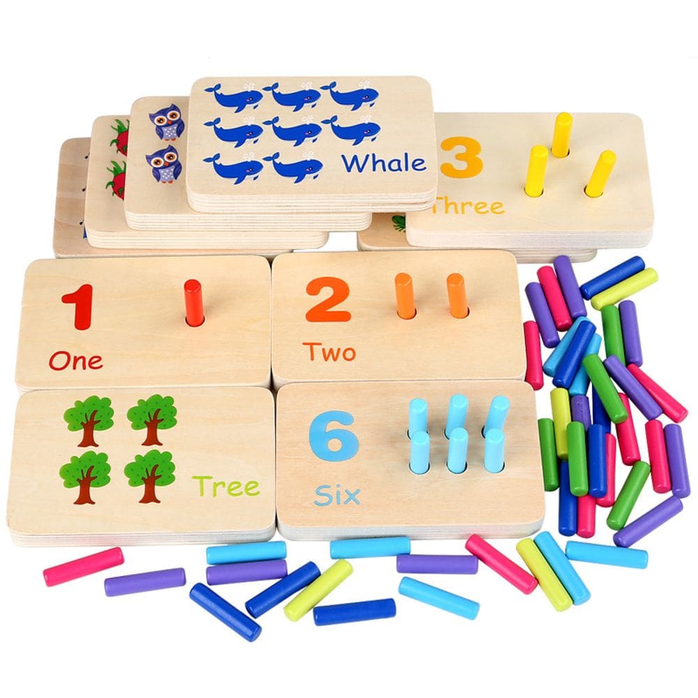 Montessori Sensory Learning Sticks Color Pairing Toy Kids