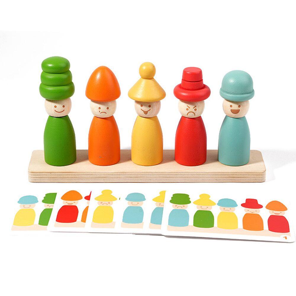 Matching Game Montessori Expression com habilidades motoras finas