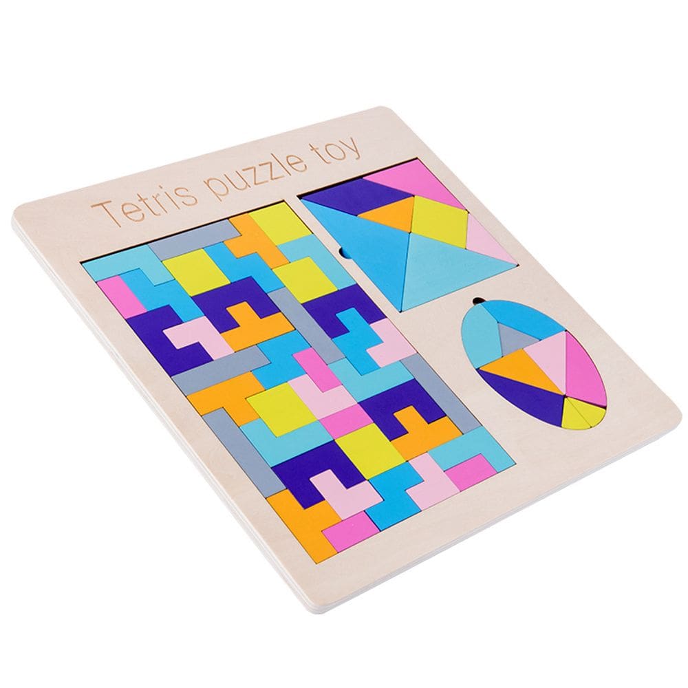 Puzzle Toy Tetris 3 em 1 para crianças, jogo de lógica e estratégia
