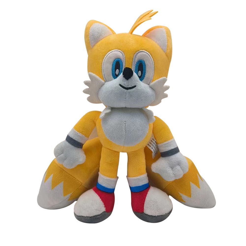Brinquedo de pelúcia Sonic Super Tails amarelo 30cm