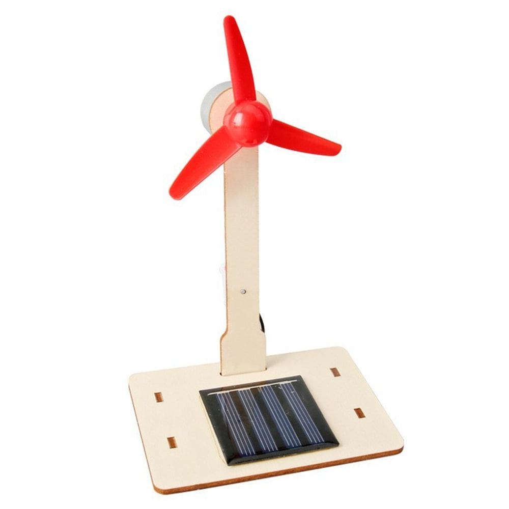 Brinquedo experimental científico STEM Solar Windmill Car para crianças