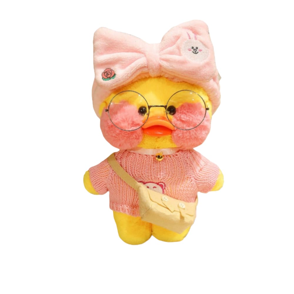 Brinquedo de pelúcia, pato amarelo, 30 cm, presente de boneca Kawaii de pelúcia macia