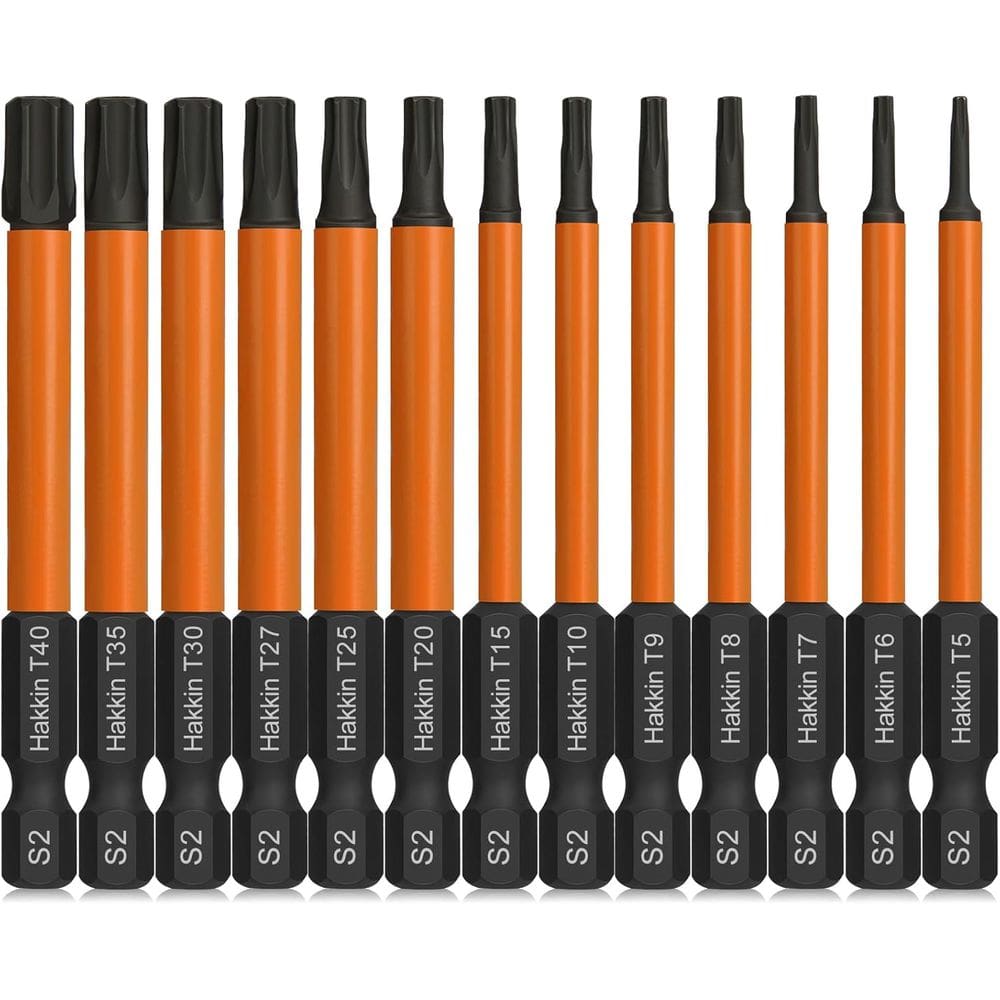 Chave de fenda magnética Torx Bit Set S2 Steel T5-T40 13 unidades