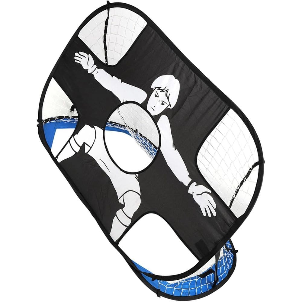 Conjunto de treinamento Kids Portable Soccer Gol Net 4 em 1 - azul