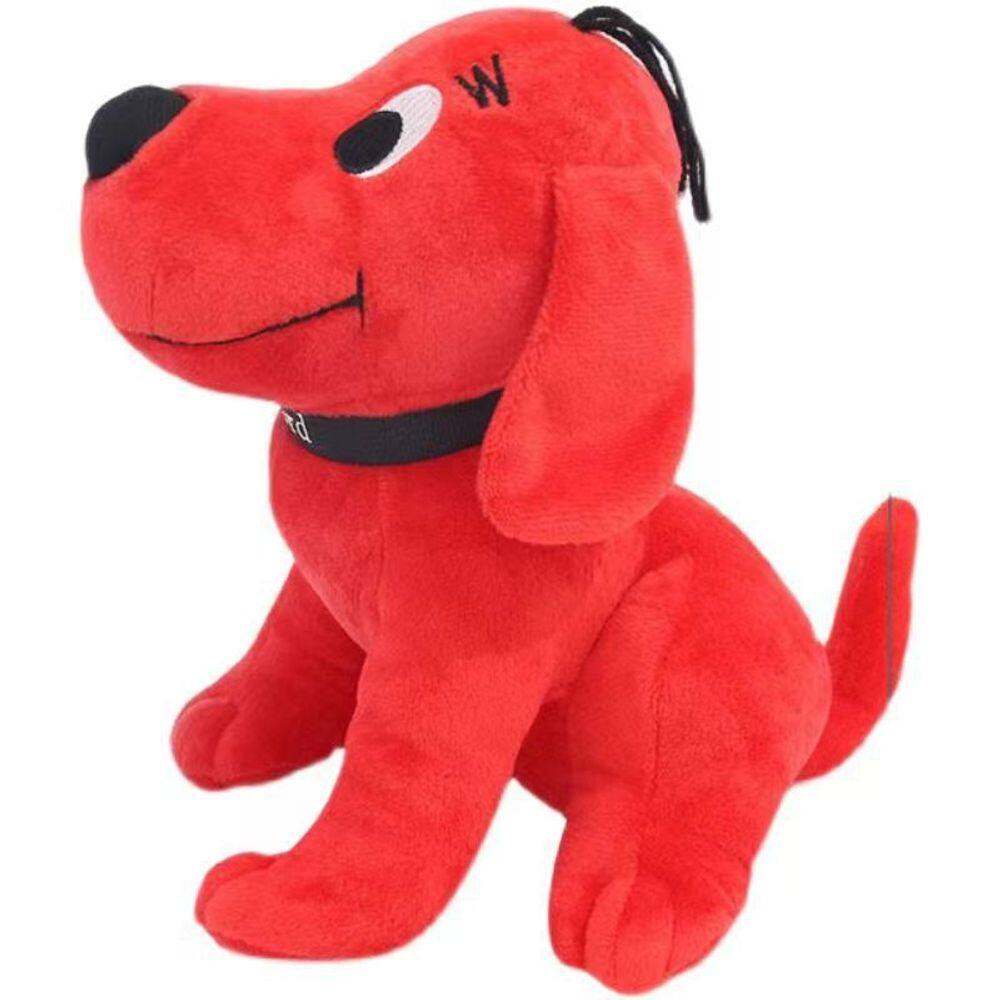 Brinquedo de boneca de pelúcia Clifford the Big Red Dog vermelho 22 cm sentado