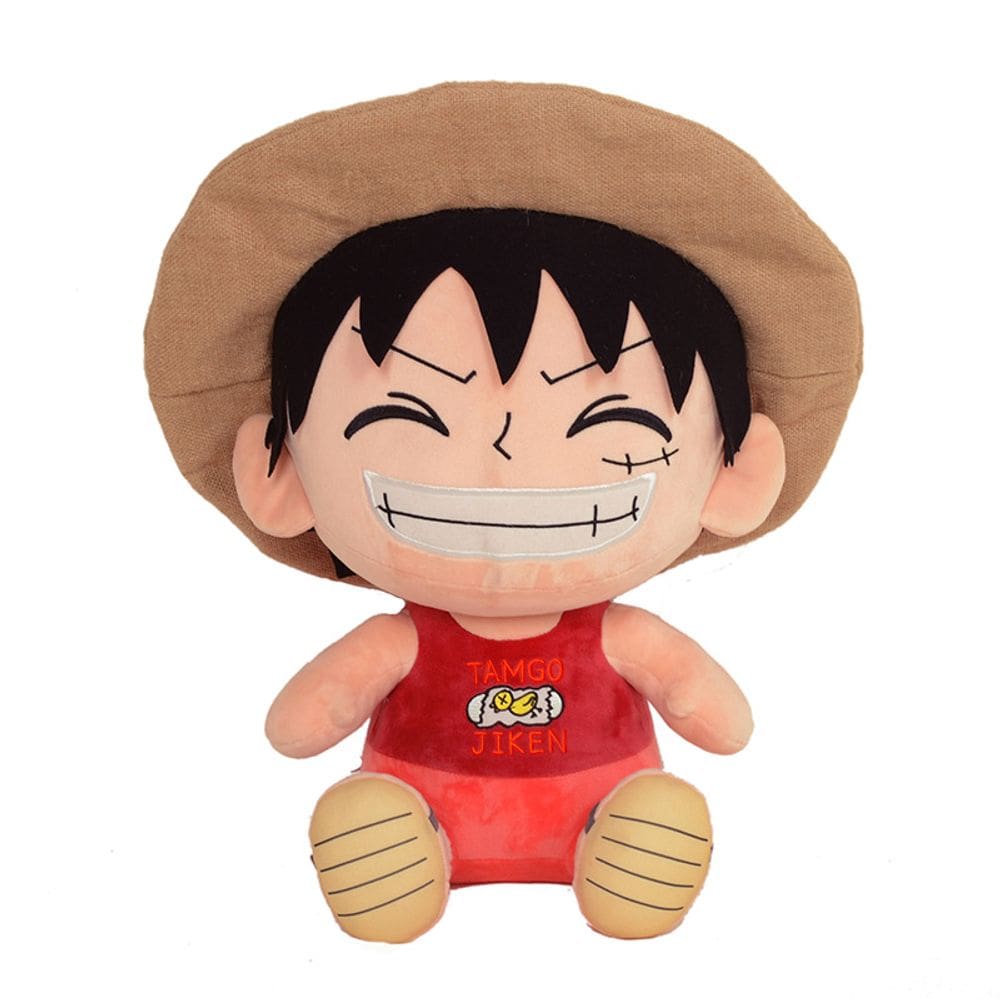 Brinquedo de boneca de pelúcia One Piece Luffy Pink 25 cm para crianças e colecionadores