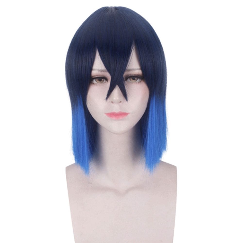 Peruca Demons Slayers Hashibira Inosuke Cabelo sintético 35cm