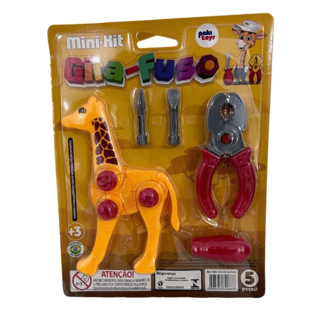 Brinquedo MiniKit Girafa Gira-Fuso 1020 Paki Toys