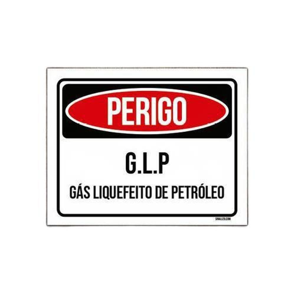 Placa Perigo Gás Liquefeito Petróleo 36X46